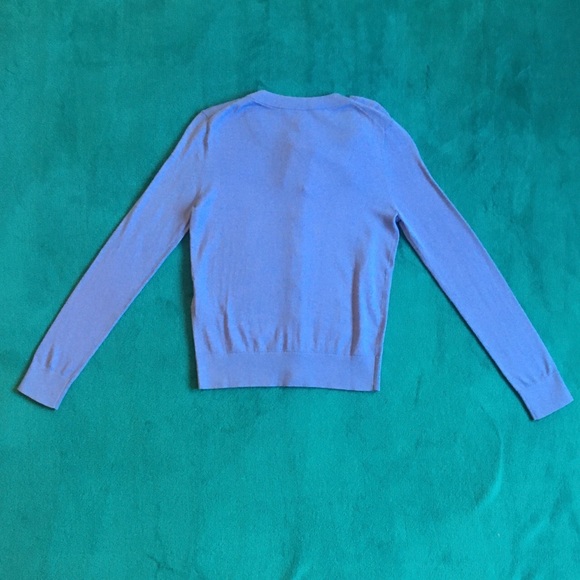 Periwinkle Bow Cardigan Rhinestone Buttons - Picture 4 of 6